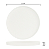 Material de la porcelana de la placa del restaurante de 10 pulgadas, caja fuerte del lavaplatos de la onda micro