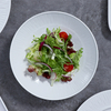 Cuenco de fideos para ensalada de 35oz, cuencos de gres blanco, vajilla de porcelana de 1L, plato de comida ecológico, platos de restaurante