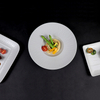 Plato de pasta de porcelana blanca de 11,25 pulgadas, plato de sopa, vajilla para restaurante