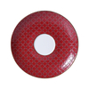 Juego de tazas de porcelana de hueso, taza de té y platillo finos de porcelana de hueso de color rojo