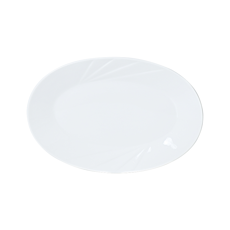 Cuenco cuadrado de porcelana blanca Cuencos de cerámica de forma irregular