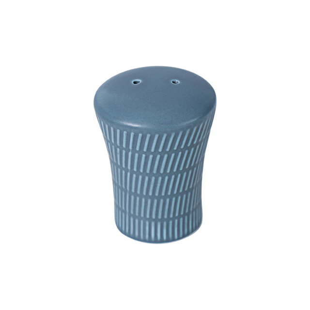 Salero moderno de porcelana azul real