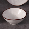 Vajilla de porcelana Tazón artesanal moteado Tazón de cerámica
