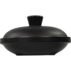 Plato Hondo Porcelana Con Tapa GET TORTILLERO con TAPA 19,7 CM NEGRO 