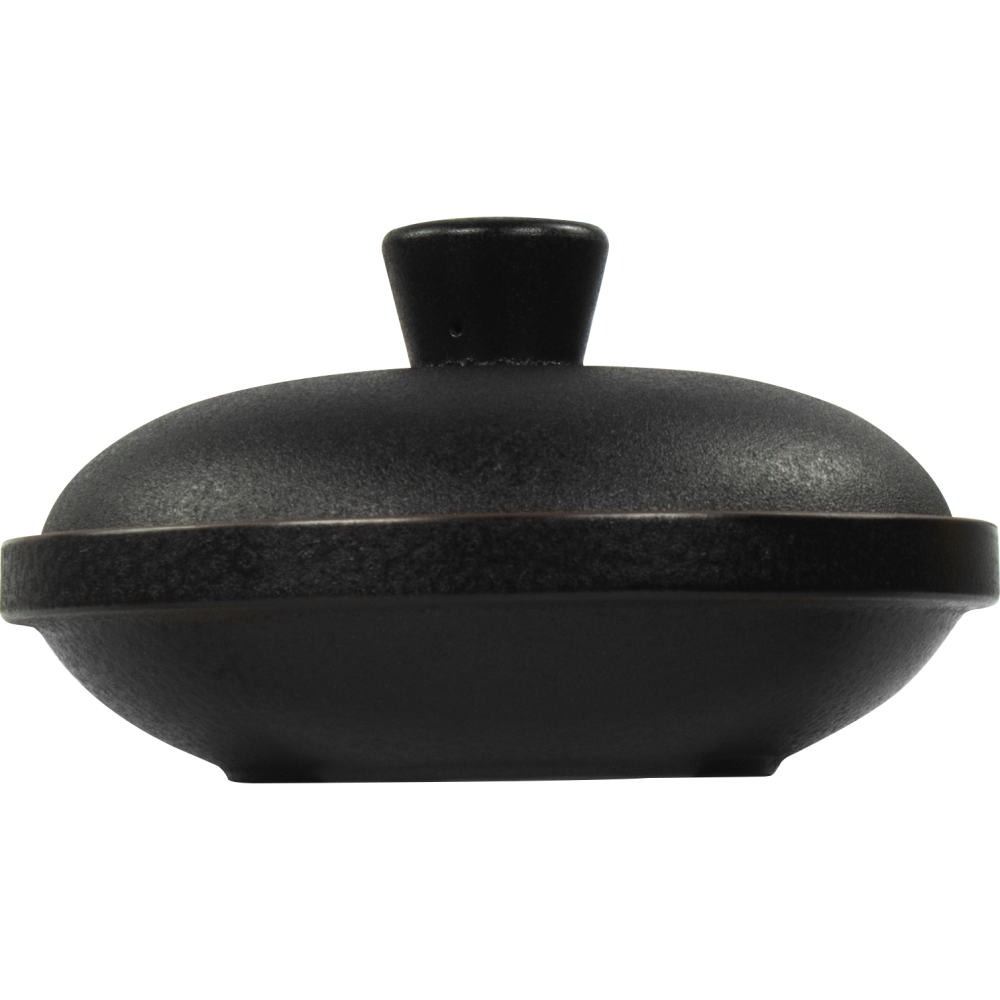 Plato Hondo Porcelana Con Tapa GET TORTILLERO con TAPA 19,7 CM NEGRO 