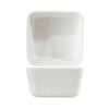 Cuencos apilables blancos y negros Cuencos rectos cuadrados - Porcelana