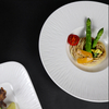 Plato de pasta de porcelana blanca de 11,25 pulgadas, plato de sopa, vajilla para restaurante