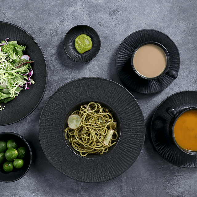 Juego de platos de Sushi de gres Chaozhou, juego de platos de madera rectangulares de cerámica, vajilla de lujo para suministro de restaurante