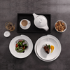 Cocina Hotel Vajilla Juego de cena y platos White Wave