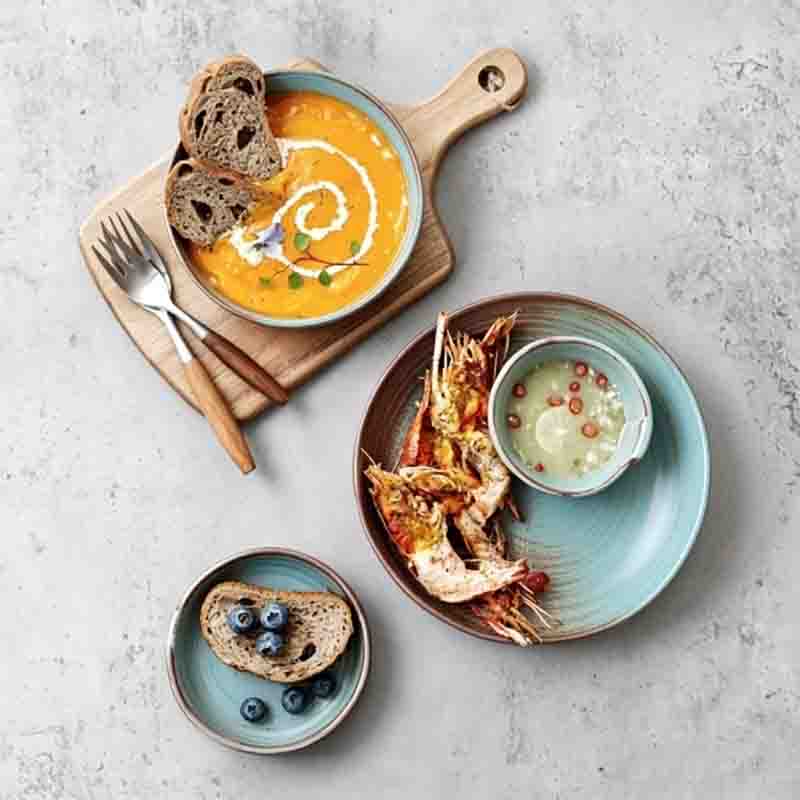 Vajilla de cerámica directa de fábrica de platos de porcelana