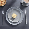 Vajilla de cerámica gris para restaurante, juego de vajilla moderno de lujo, juegos de vajilla, juego de vajilla de porcelana de lujo