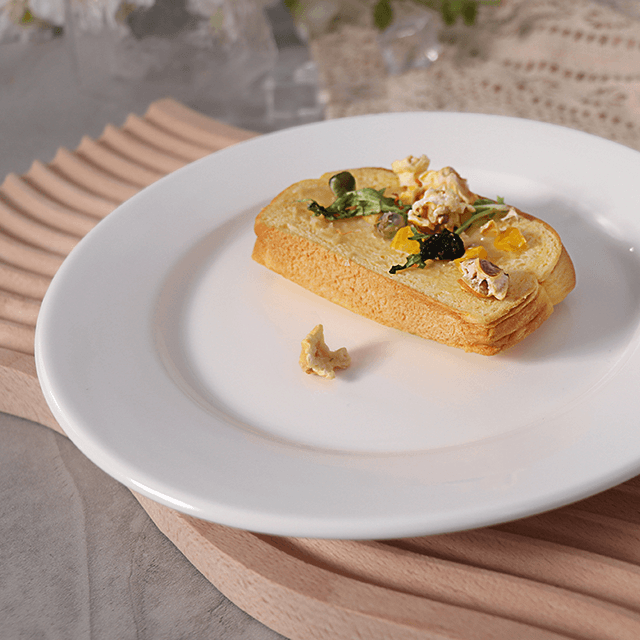 El aperitivo de cerámica de encargo blanco del partido platea el plato de cena de la porcelana para el hotel de los restaurantes