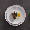 Cocina Hotel Vajilla Juego de cena y platos White Wave
