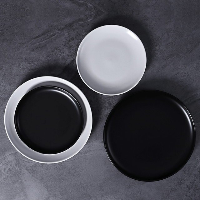 Platos de entrada personalizados plato de postre de cena redondo italiano mejores platos de porcelana blanca para restaurantes vajilla fiesta alquiler