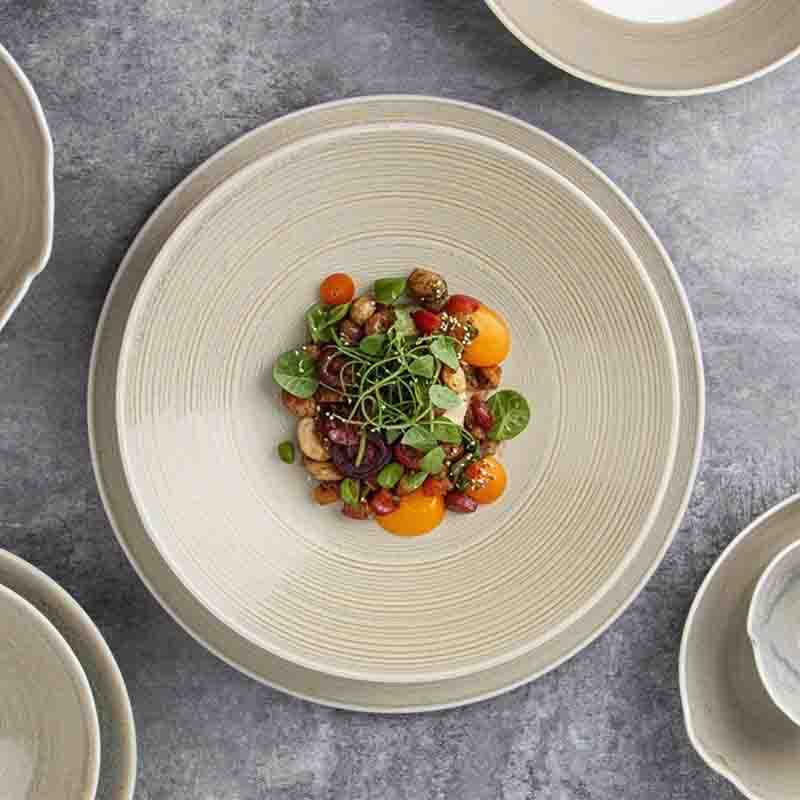 Fabricante mayorista de platos de porcelana para restaurante