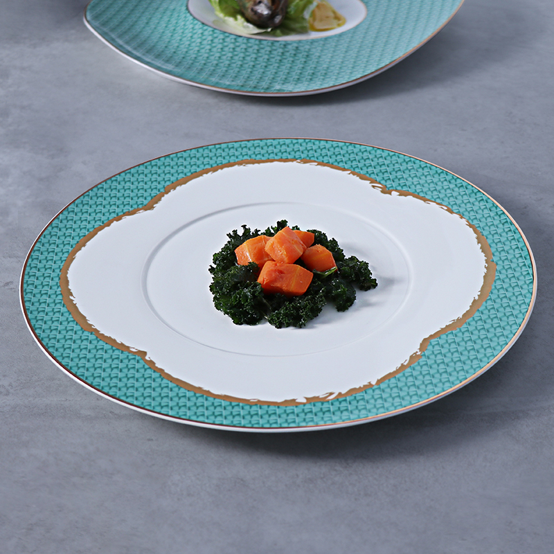 Platos de catering de porcelana de hueso