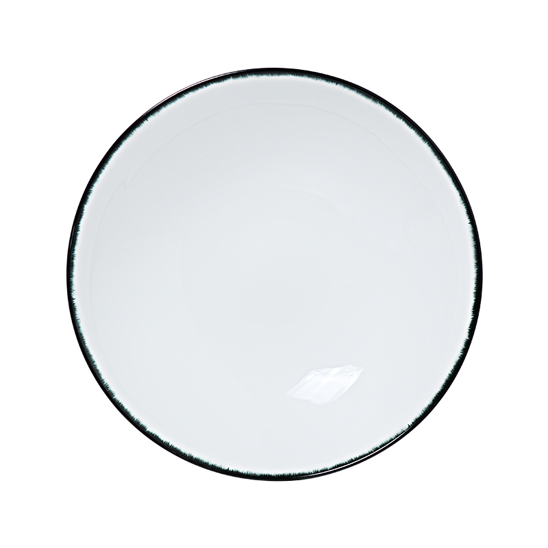 Juego de cena de porcelana fina minimalista Juego de platos de restaurante de porcelana fina Vajilla