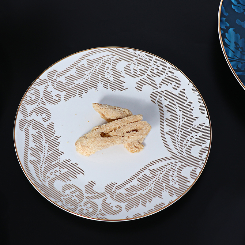 Vajilla de hotel de Kazajstán, platos de vajilla de porcelana de hueso de lujo