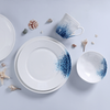 Juego de vajilla de suministro de hotel de fábrica de porcelana, juego de platos de pasta y mariscos, juego de vajilla con plato de vieiras para restaurante