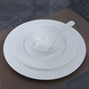 Juego de platos de Hotel Ware Vajilla Juego de cena blanca Juego de vajilla de porcelana de hueso