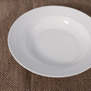 Juego de platos llanos de porcelana blanca, platos de cerámica