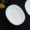 Juego de platos de porcelana blanca Vajilla comercial