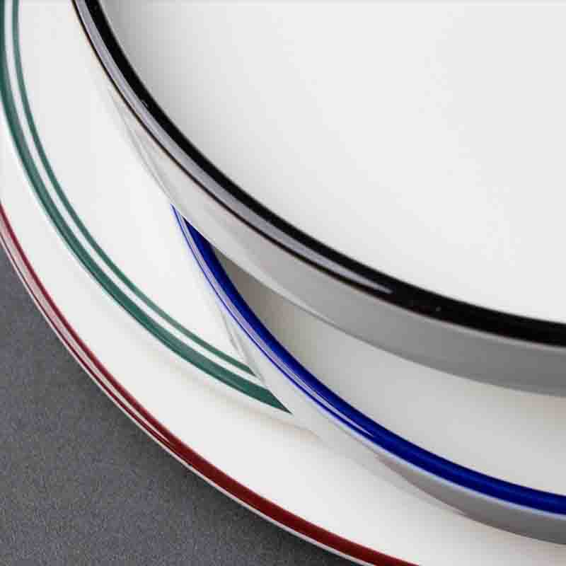 Platos llanos comerciales de porcelana al por mayor para hostelería