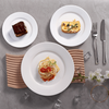 El aperitivo de cerámica de encargo blanco del partido platea la placa de cena de la porcelana para el hotel de los restaurantes