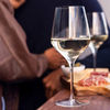Copa de vino angular sin plomo del cuenco de los vasos de consumición de la hospitalidad 16-onza