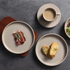 Plato llano de porcelana del hotel para servicio de catering