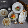 Juego de platos llanos de crockey de porcelana hechos a mano para venta al por mayor en el Reino Unido