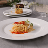 El aperitivo de cerámica de encargo blanco del partido platea la placa de cena de la porcelana para el hotel de los restaurantes