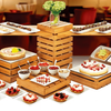 Buffet de madera Display Rack Catering Carpintería para Hotel