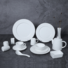 Juego de platos de Hotel Ware Vajilla Juego de cena blanca Juego de vajilla de porcelana de hueso