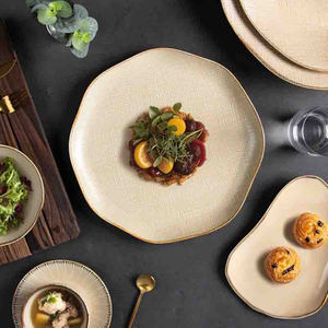 Fabricante de vajillas de cerámica Platos de hotel Vajillas de porcelana