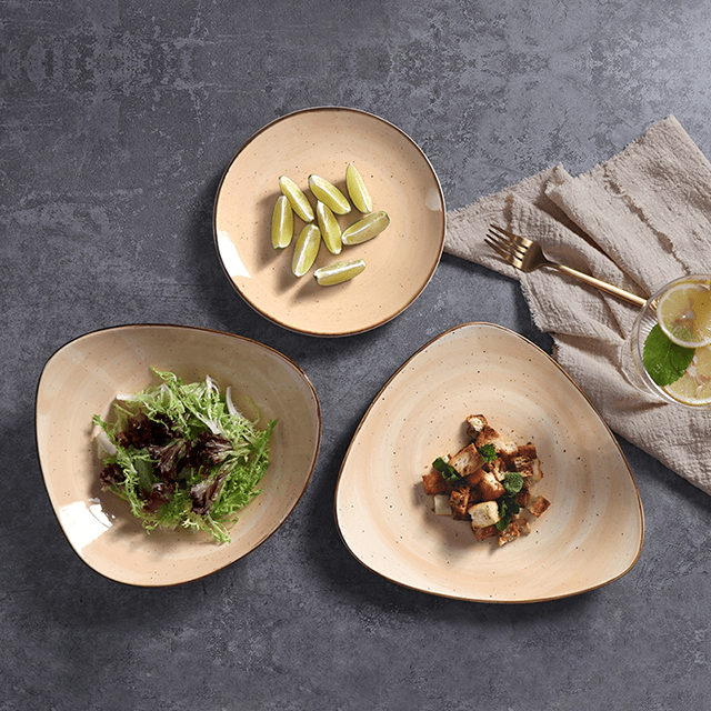 Artículos para el hogar Platos de restaurante Plato de desayuno Plato de pavo de cerámica italiano grande moderno