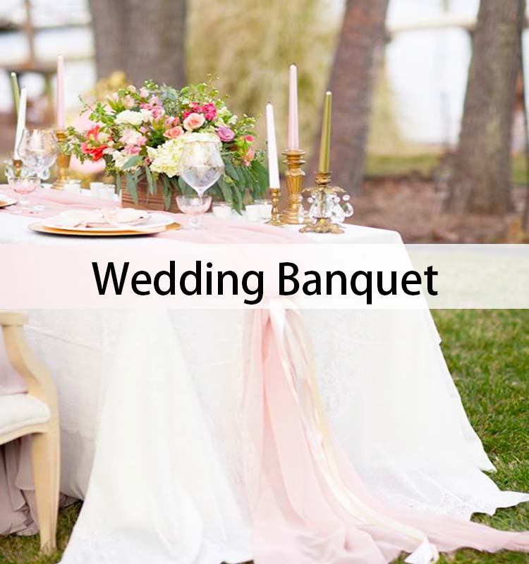 Arreglo de vajilla para bodas y banquetes