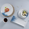 Juego de vajilla de suministro de hotel de fábrica de porcelana, juego de platos de pasta y mariscos, juego de vajilla con plato de vieiras para restaurante