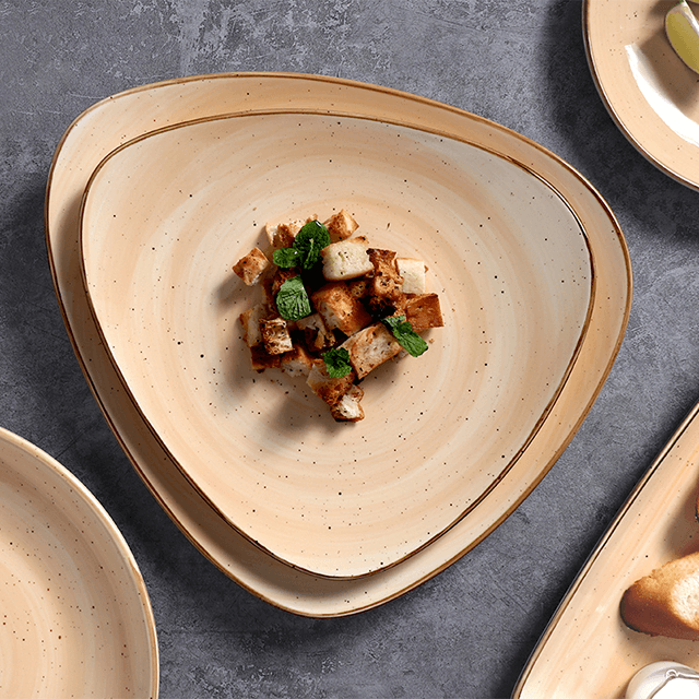 Artículos para el hogar, platos de restaurante, plato de desayuno, plato de pavo de cerámica italiano grande moderno