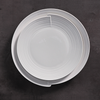 Cocina Hotel Vajilla Juego de cena y platos White Wave