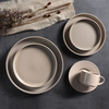 Plato llano de porcelana del hotel para servicio de catering