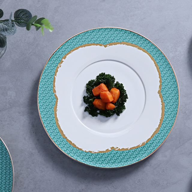 Platos de catering de porcelana de hueso