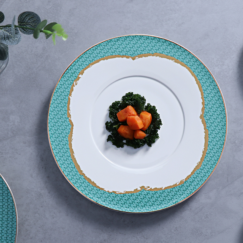 Platos de catering de porcelana de hueso