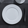 Juego de platos de Hotel Ware Vajilla Juego de cena blanca Juego de vajilla de porcelana de hueso