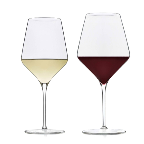 Copa de vino angular sin plomo del cuenco de los vasos de consumición de la hospitalidad 16-onza