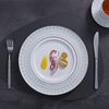 Proveedor de hostelería de Guangzhou Catering a bordo Vajilla de lujo Platos de vajilla de porcelana china