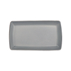 Plato de porcelana rectangular Rollin de 9,5 pulgadas para restaurantes