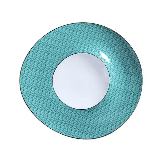 Restaurante de hotel de lujo Platos de cena de porcelana china para hotel de 5 estrellas