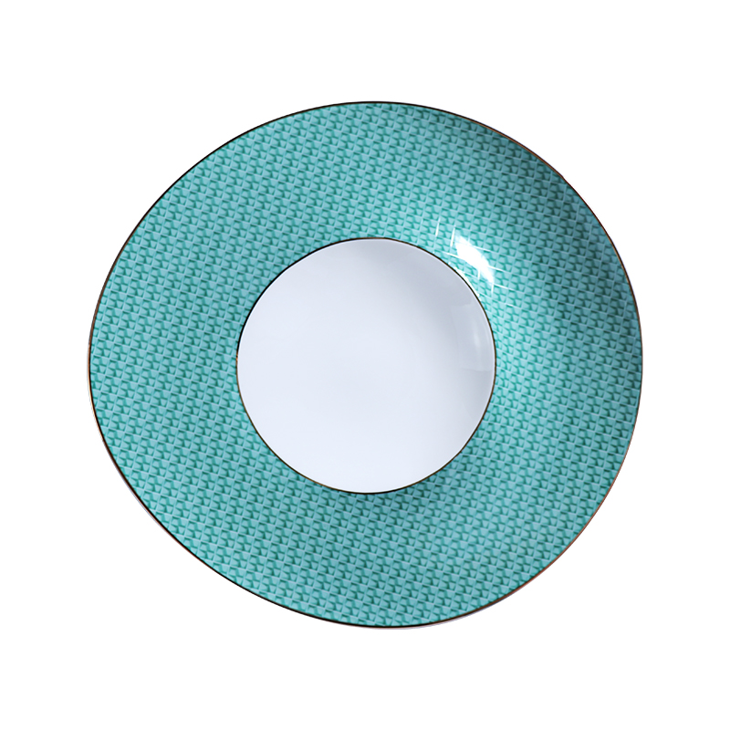 Vajilla de Navidad de lujo Juego de vajilla de porcelana moderna