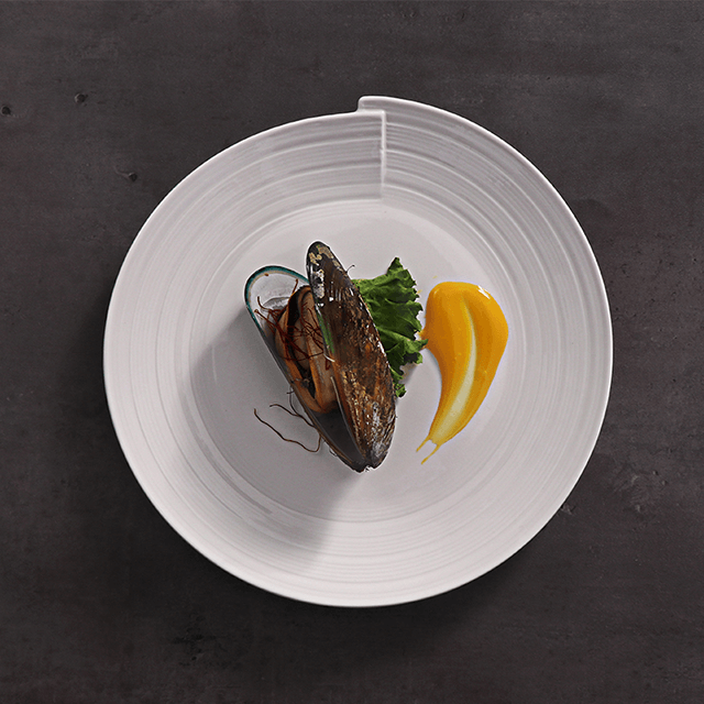 Cocina Hotel Vajilla White Wave Vajilla y platos